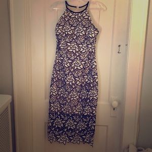 Black and white lace keepsake dress